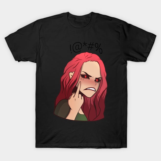 Anime pink vampire T-Shirt by EmeraldWasp